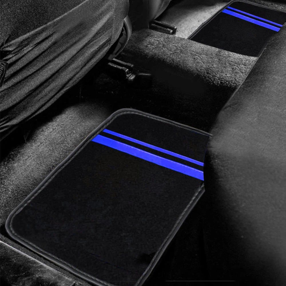 4pcs Universal Car Floor Mats  Auto Foot Pad Protector Waterproof  Rugs Carpet For Car Automotive Interior ccessories