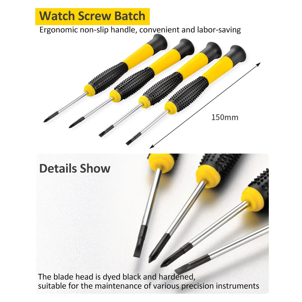 108 Piece Tool Set General House hold Hand Tool Kit with Plastic Toolbox Storage Case   Used to Car repair And home Repair