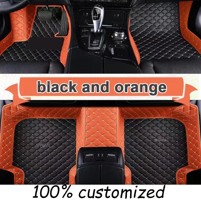 Custom Luxury Leather Car Floor Mats for Hyundai Grand i10 2020-2023 – Full Coverage