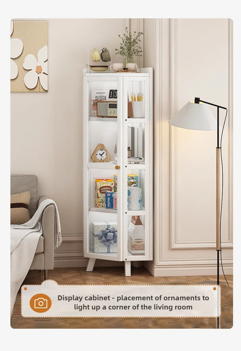 Corner Storage Cabinet – Triangle Wall & Floor Locker for Living Room & Bedroom