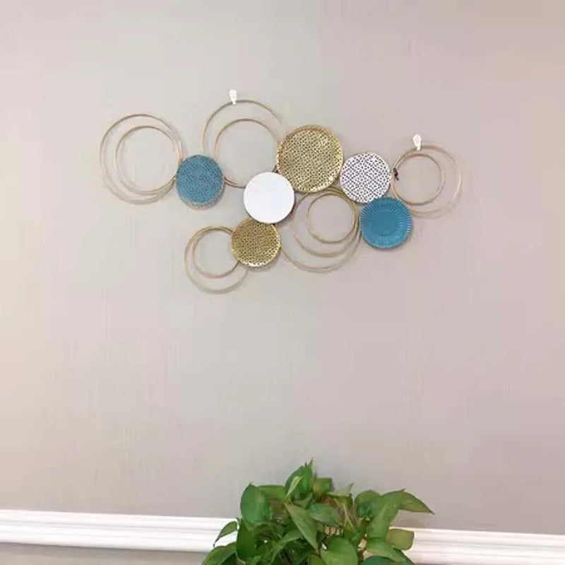 Modern Luxury Wall Decorations for Living Room, Simple Hanging for Sofa Background, Bedroom Iron Decor, Large Wall Accessories