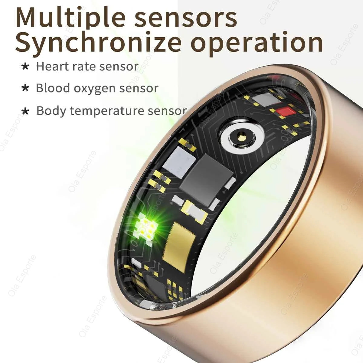 Smart Ring – Heart Rate, Blood Oxygen, Sleep & Calorie Tracker | IP68 Waterproof