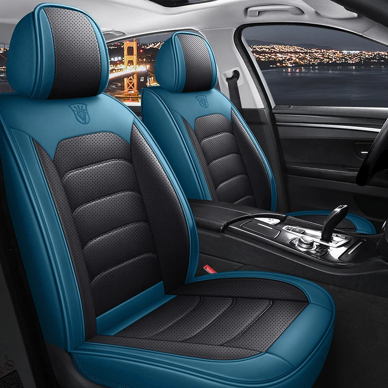 Car Seat Cover Premium Waterproof Faux Leather Cushion Universal Accessories Fit SUV Truck Sedan Automotive Vehicle