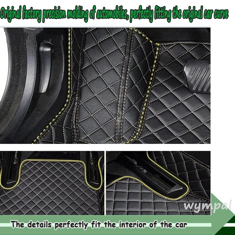 Custom Luxury Leather Floor Mats for Ford Focus 3 MK3 2014-2017 – Full Coverage