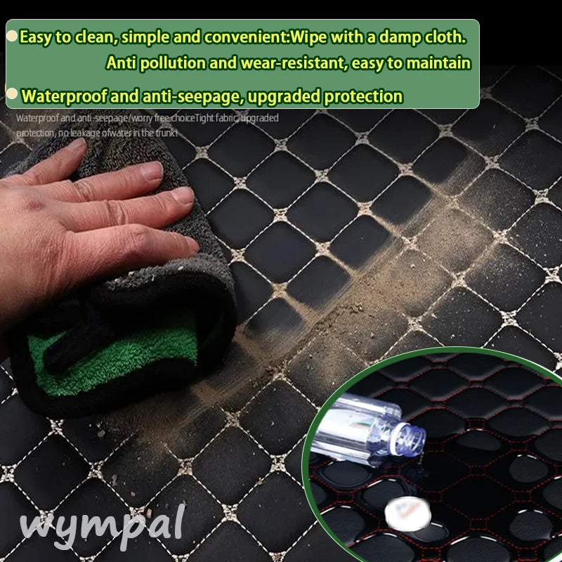 Custom Car Floor Mats for Hyundai Coupe 2004 2005 2006 – Luxury Surround Leather Carpet