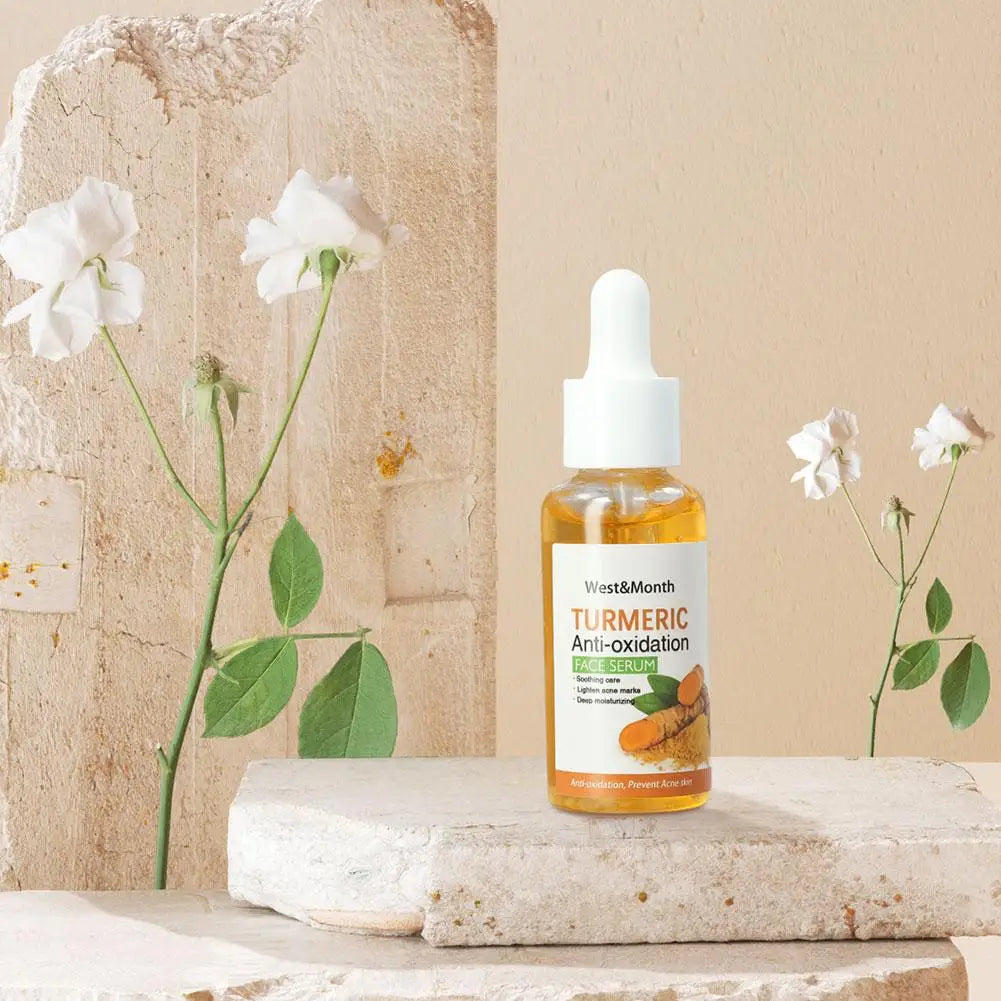 Turmeric & Lemon Skincare Series – Soap, Cleansing Pad, Face Cream & Serum for All Skin Types