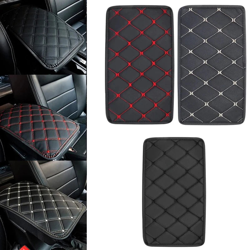Universal Car Leather Armrest Mat – Waterproof Dust-Proof Storage Box Cushion Cover