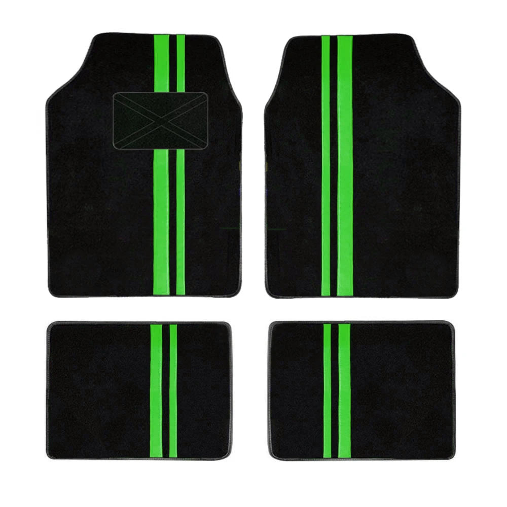 4-Piece Universal Car Floor Mats – Waterproof PU Leather Auto Foot Pad Protectors
