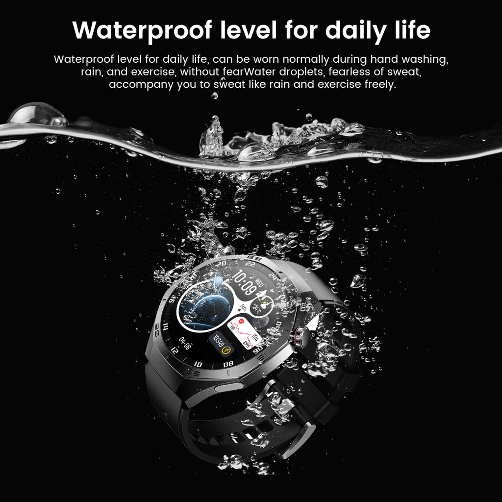 2025 New SmartWatch Men HD AMOLED 1.52" – GPS, Heart Rate, BT Calls, Motion Tracking
