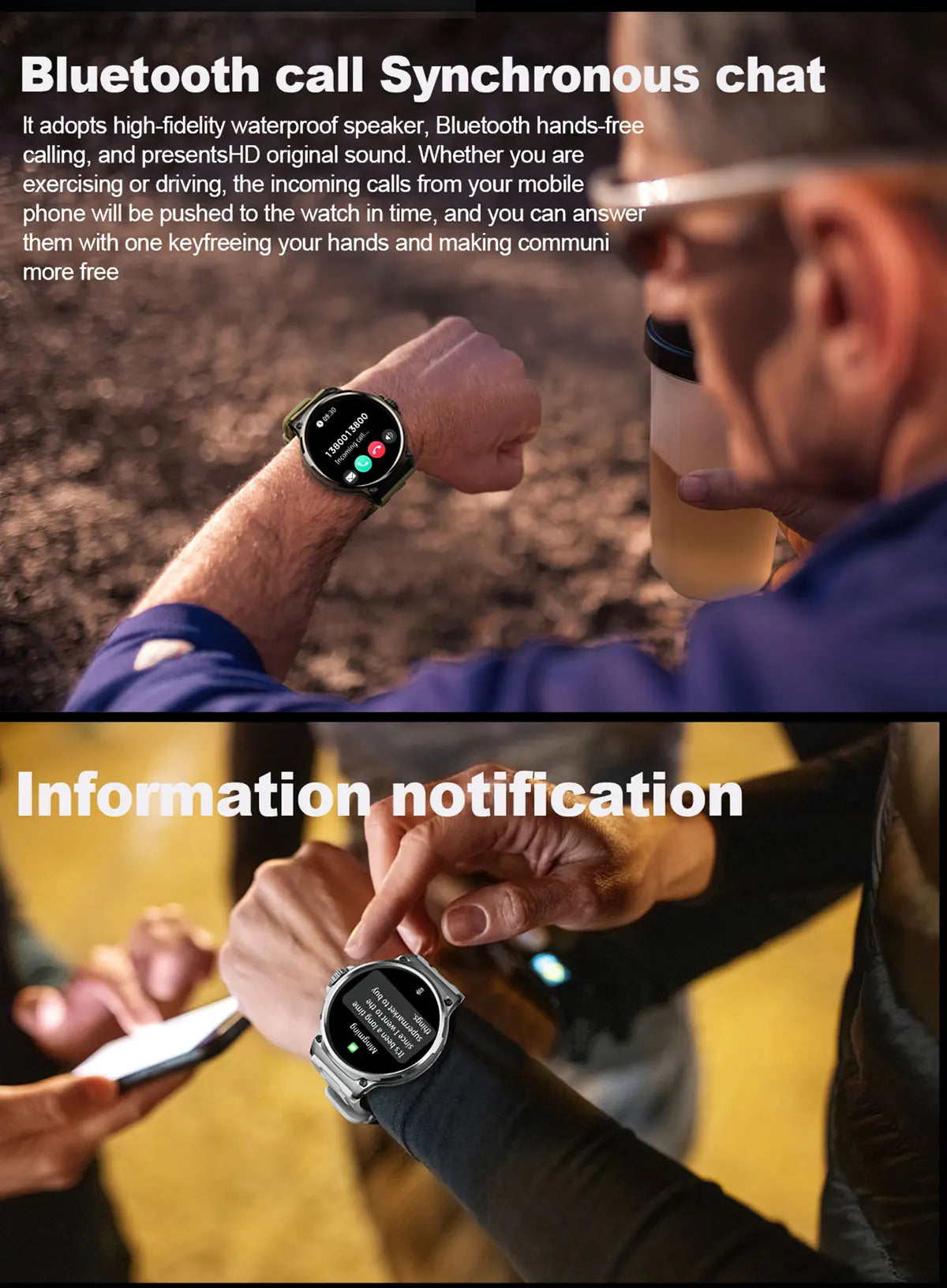 2026 New SmartWatch Men 1.85-Inch HD Sports Bluetooth Call GPS Sports Fitness Tracker Heart Monitor 710mAh Waterproof For Gift