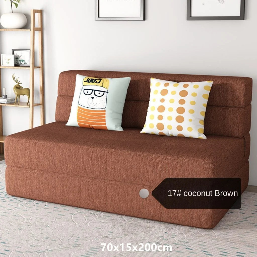 Folding Sofa Bed – Dual-Purpose Lazy Sofa with Anti-Fall Pad for Living Room & Bedroom