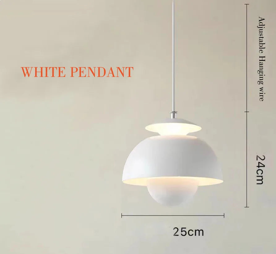 Nordic Semicircle Pendant Light – Modern LED Hanging Lamp for Living Room, Bedroom & Dining Room