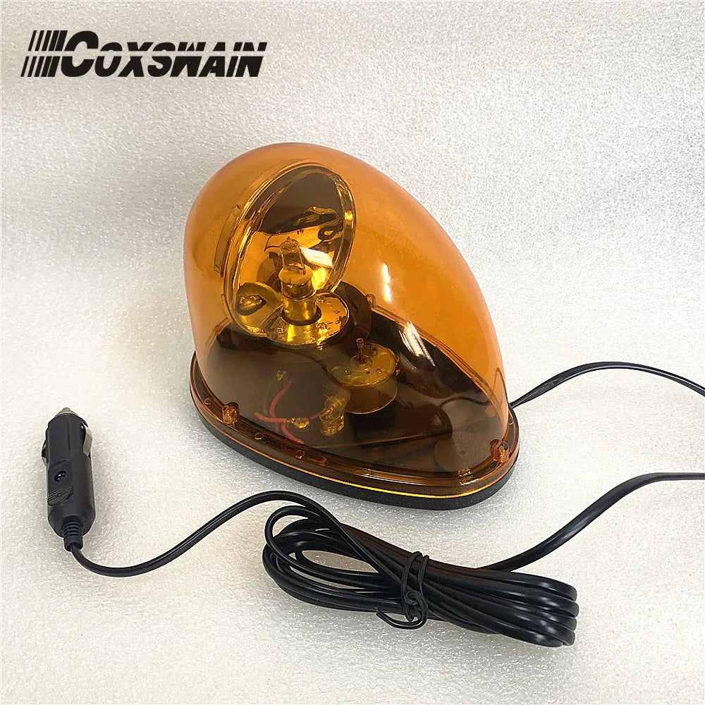 D214 Purple Rooftop Beacon Rotating Light, Magnetic Base, Emergency Warning Light For ATV, Trucks, Police, Ambulance, Bus