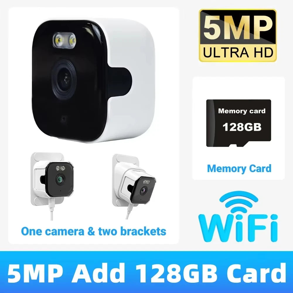 OKAM PRO 5MP Dual-Band WiFi Mini Window Camera, Two-Way Audio Night Vision