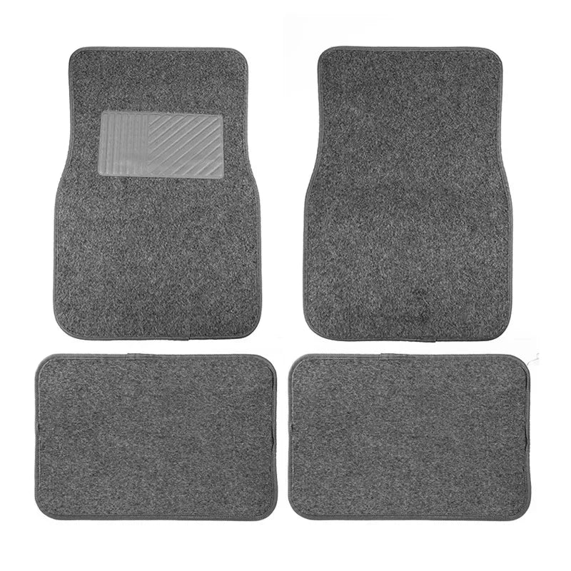 Universal Car Floor Mats – Front & Rear PVC Carpet Mats for SUVs, Sedans & Vans