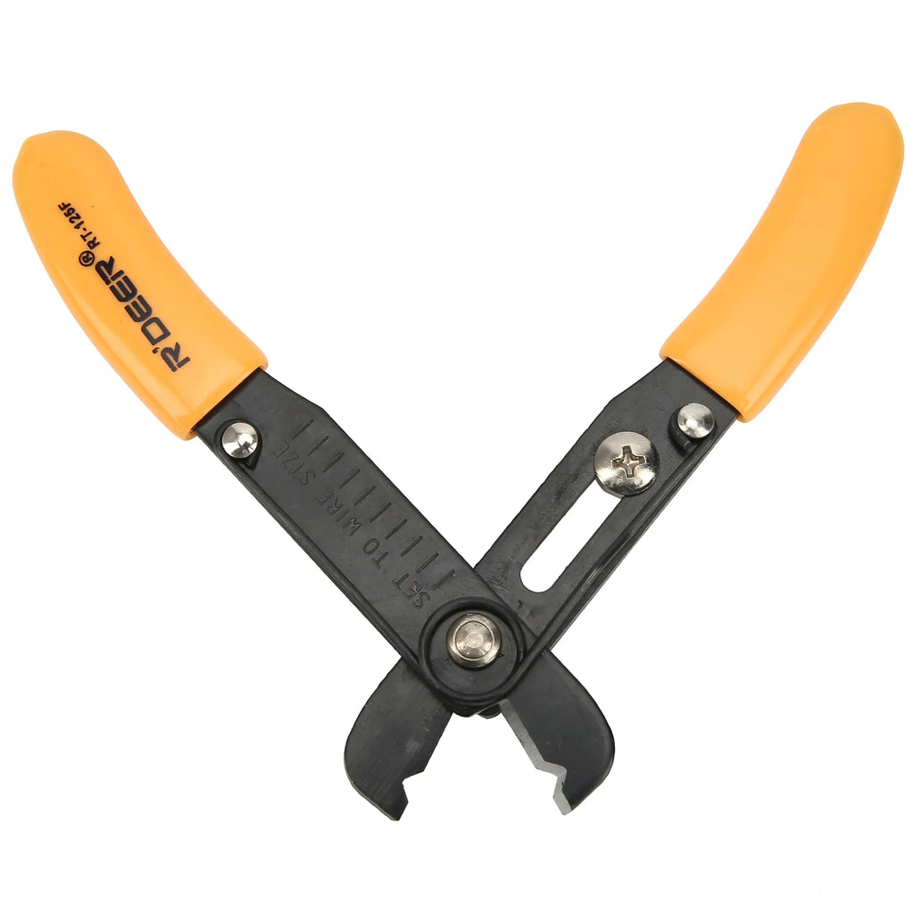 Adjustable Wire Stripper Pliers – 0.5–4.0mm, Yellow Handle