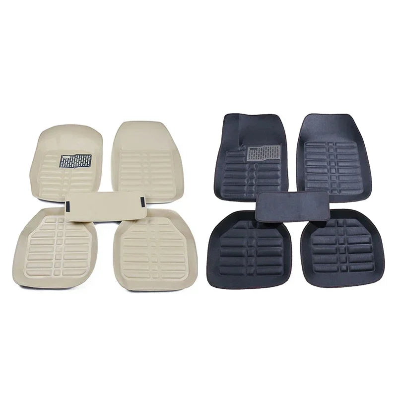 5pcs Universal Car Auto Floor Mats FloorLiner Front&Rear Carpet All Weather Mat