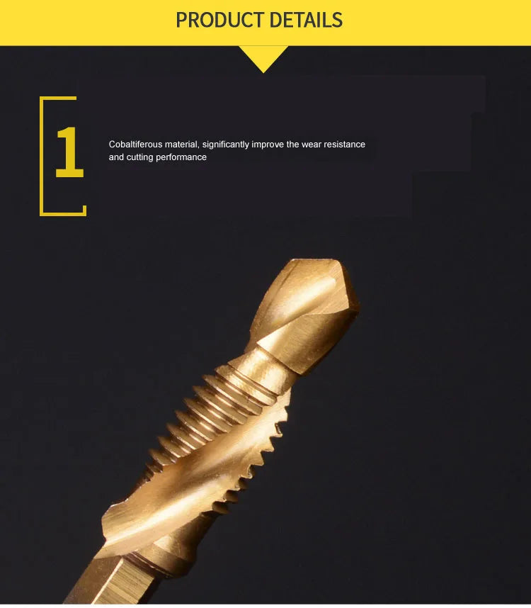 Drill & Tap Set – M3–M10 Hex Shank, HSS Thread Bits