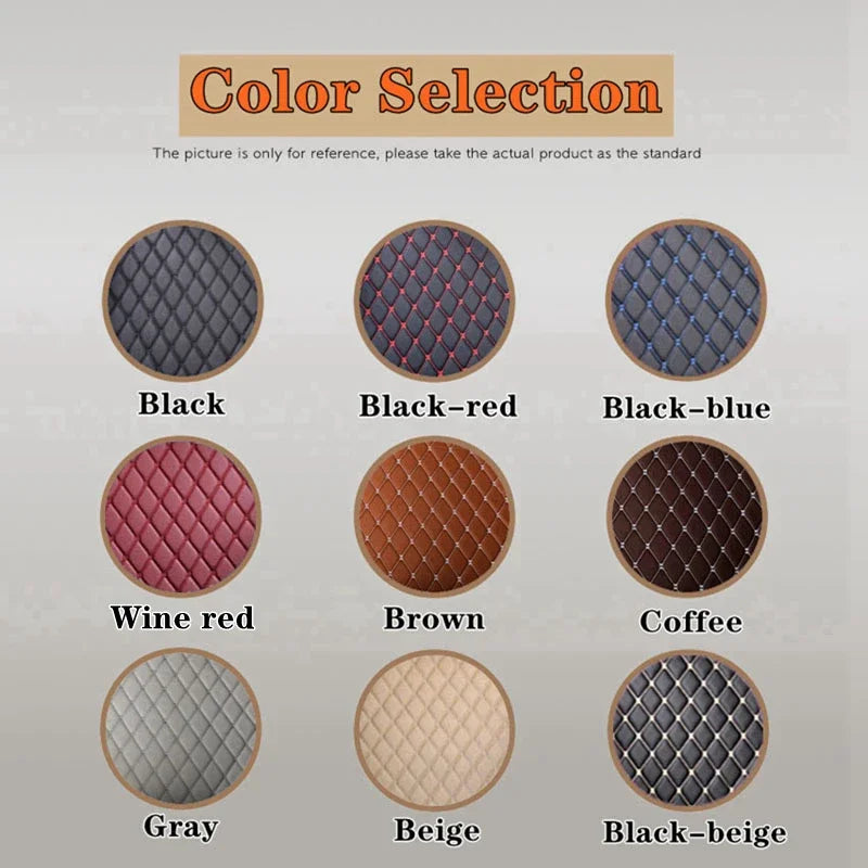 5-Piece PU Leather Car Floor Mats – Waterproof Universal Auto Foot Pad Protectors