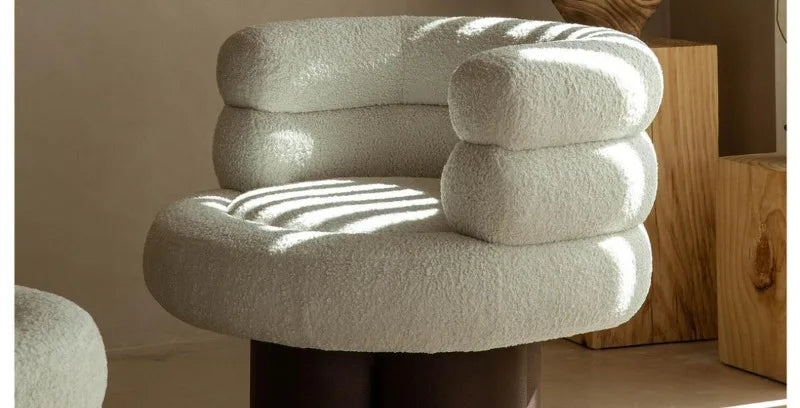 Nordic Single Sofa Chair – Luxury Lazy Corner Sofa for Living Room & Bedroom