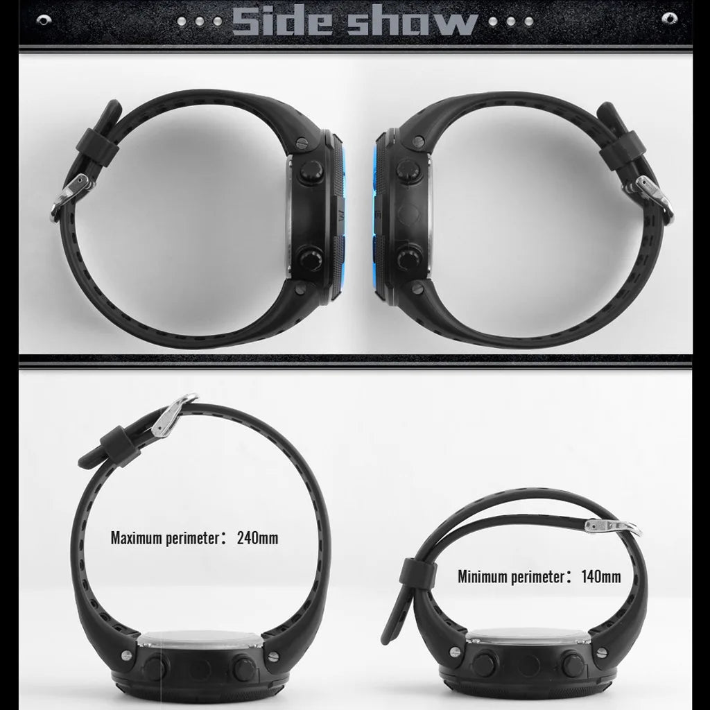 Men's Sport Digital Watch, Big Dial Luminous Waterproof Military Electronic Wristwatch