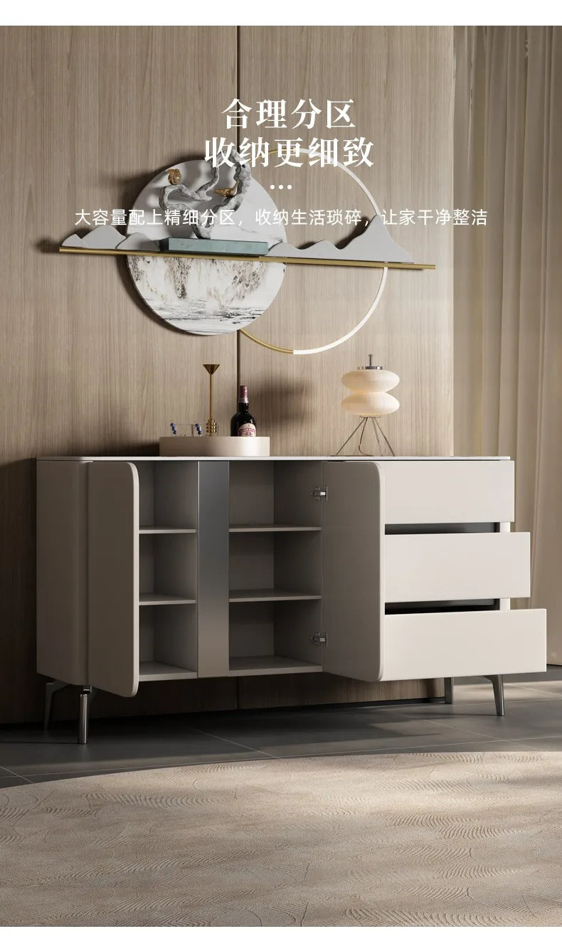 Premium Minimalist Display Cabinet – Light Luxury Living Room Storage