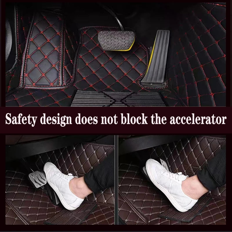 Luxury Leather Car Floor Mats for Hyundai Sonata DN8 MK8 2020-2022 – Full Set