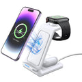Wireless Charger iPhone Charging Station 3 in 1 Charger Stand Multiple Devices for iPhone 17 16e 16 15 14 Pro Max 13 12