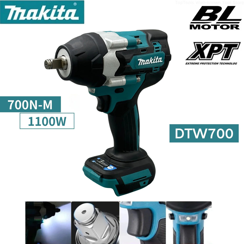 Makita 1000Nm Brushless Impact Wrench – Auto Repair, Battery Powered