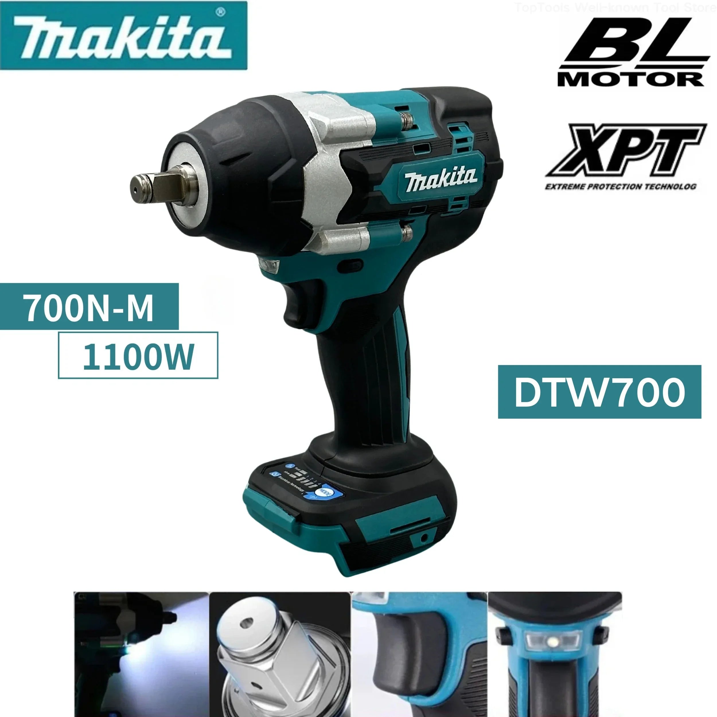 Makita 1000Nm Brushless Impact Wrench – Auto Repair, Battery Powered
