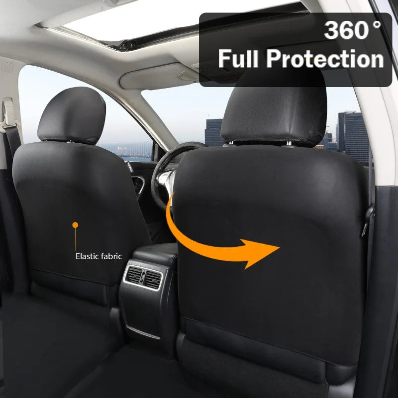 5-Seater Luxury Car PU Leather Quilted Car Seat Cover, Suitable for Car SUV Pickup, Full Surround Protectionseat Covers