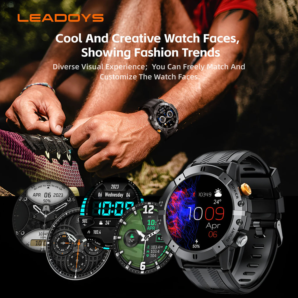 Couples Smart Watch – Matching Pair, Waterproof, Health Monitoring & Notifications