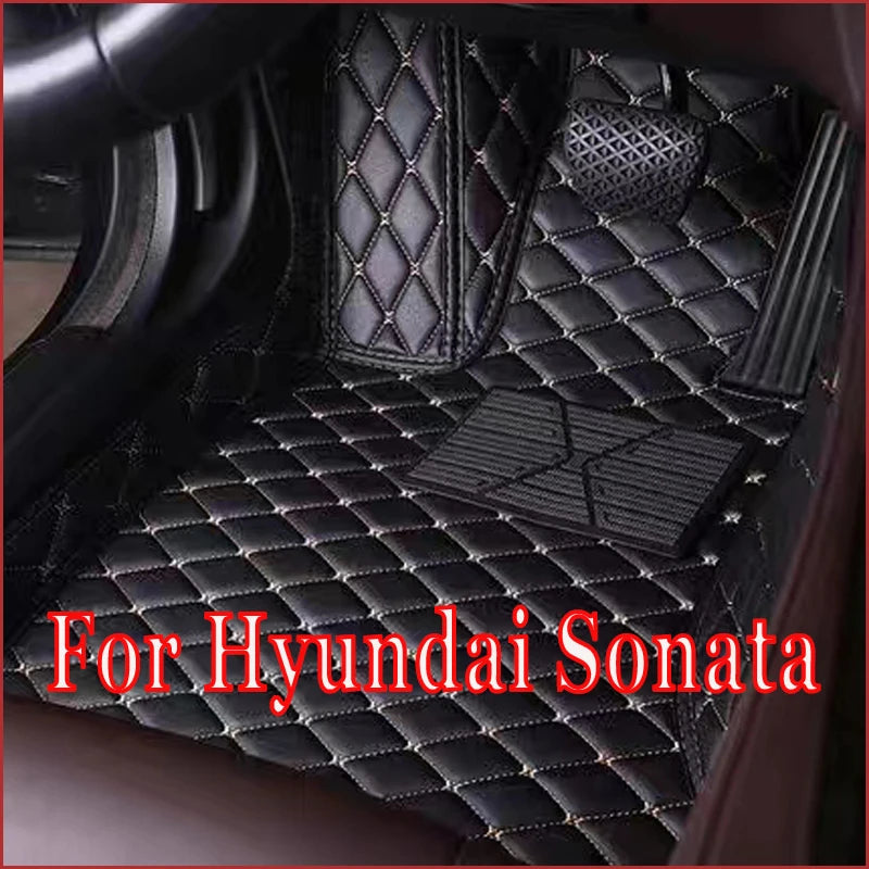 Luxury Leather Car Floor Mats for Hyundai Sonata DN8 MK8 2020-2022 – Full Set