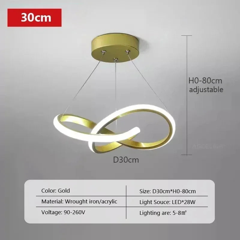Nordic LED Ceiling Pendant Lamp – Dining Room, Bedroom & Living Room