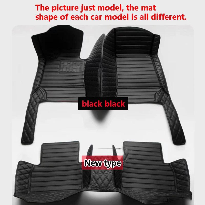 Custom Luxury Leather Car Floor Mats for Honda Civic 8th Gen 2006-2008 – Full Coverage