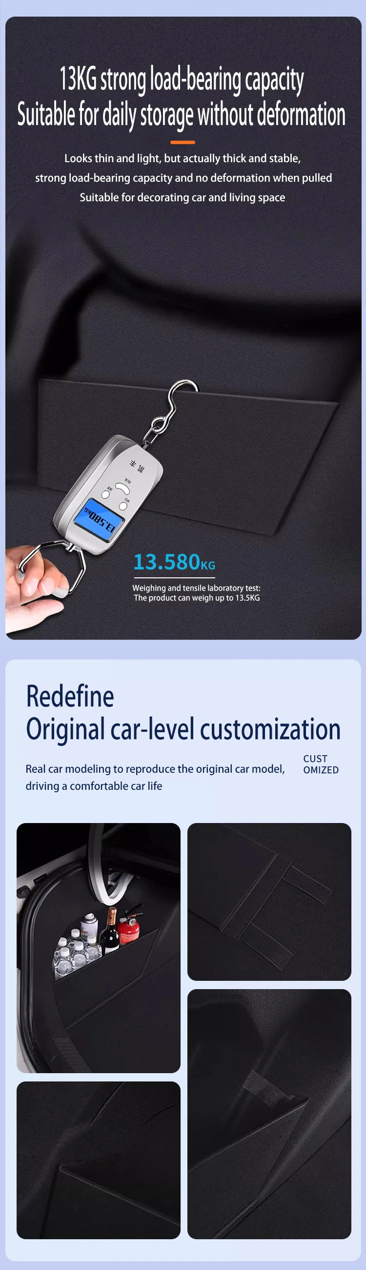 Car Accessories For VW Volkswagen Jetta Sagitar A7 2019~2025 Trunk Storage Partition Multifunction Storage Auto Interior Parts