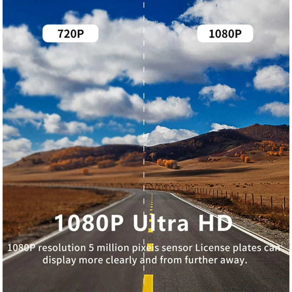 1080P Dash Cam WIFI – Front Camera Black Box 24H Parking Monitor Night Vision