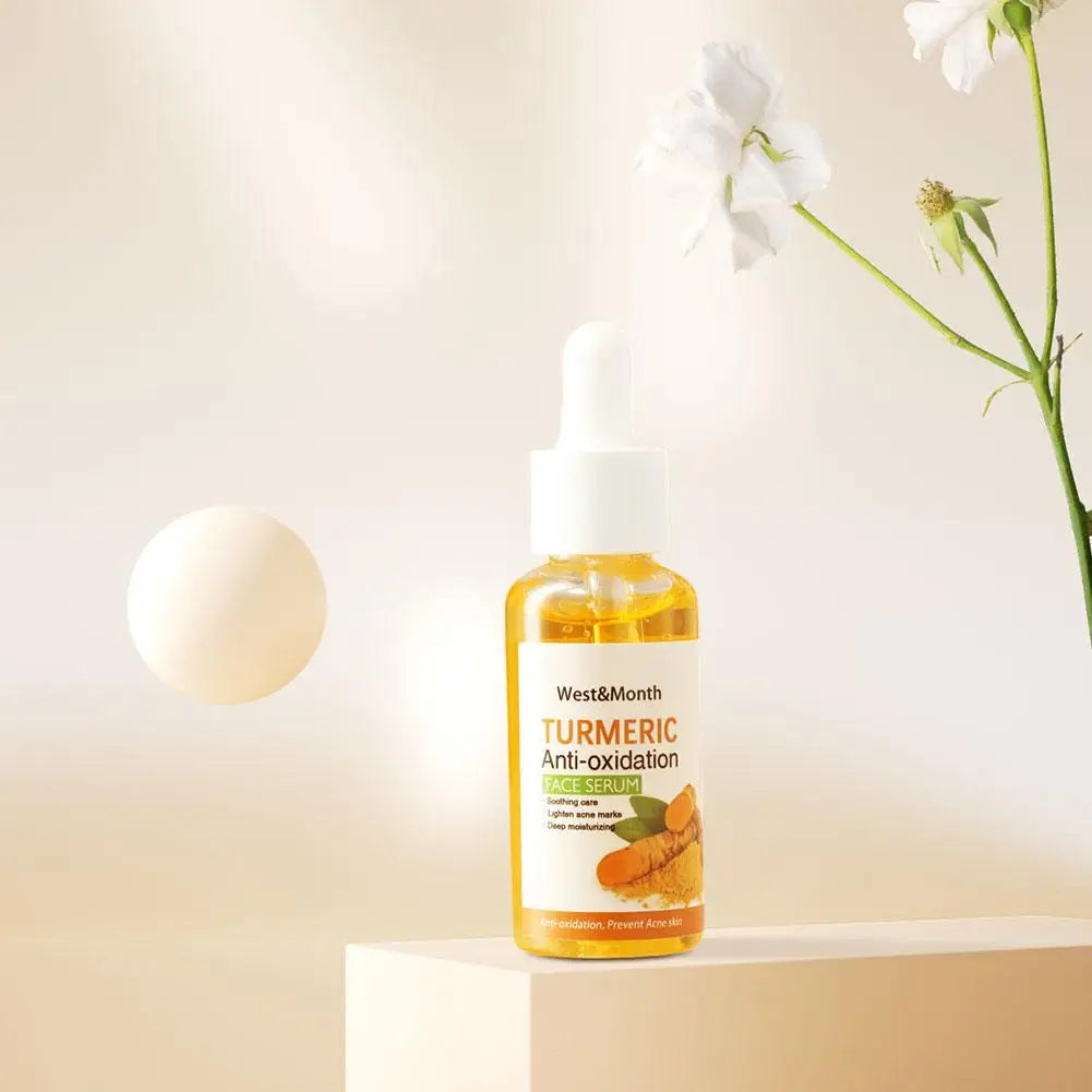 Turmeric & Lemon Skincare Series – Soap, Cleansing Pad, Face Cream & Serum for All Skin Types