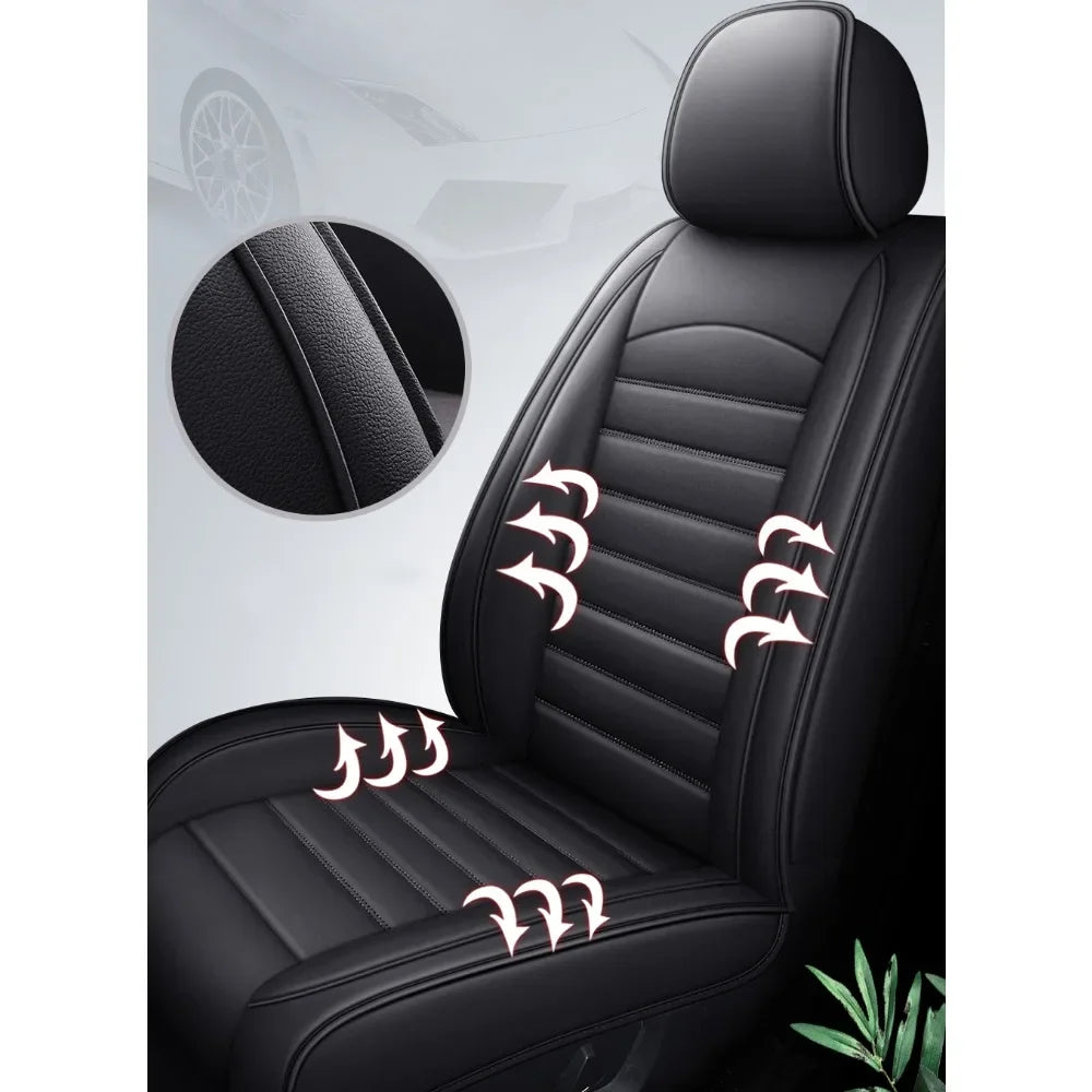 Full Coverage Pu Leather Car Seat Covers for HYUNDAI Tucson Santa FE i30 i40 Veloster Creta Elantra Car Accessories