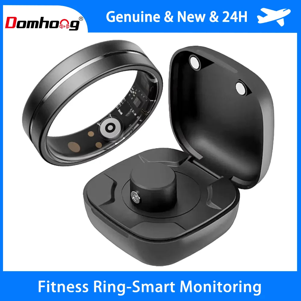 Smart Ring – Health Monitor, Sleep & Sports Fitness Tracker | 5ATM Waterproof