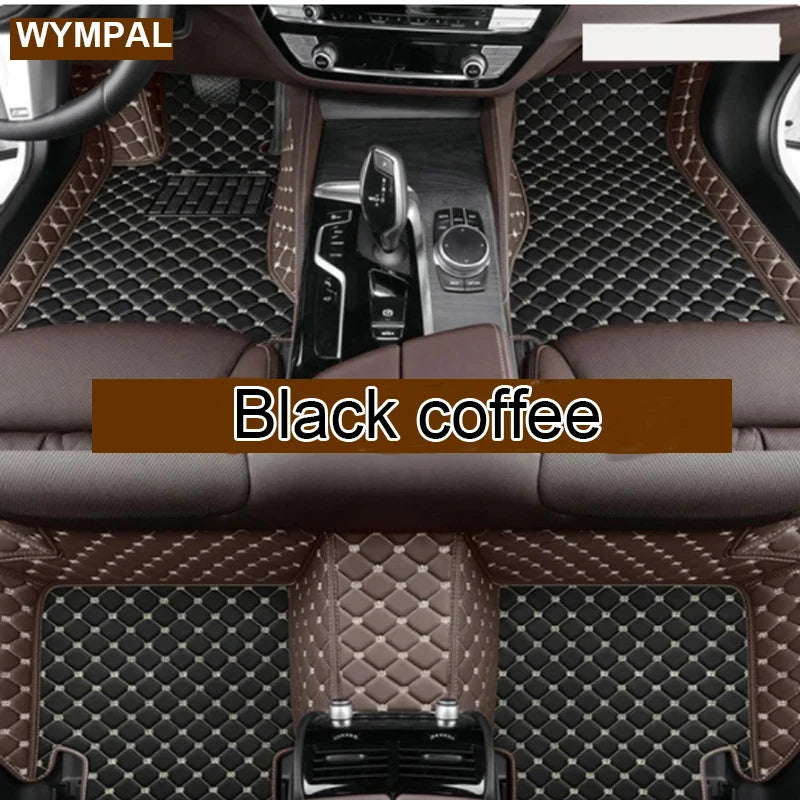 Custom Car Floor Mats for Hyundai Coupe 2004 2005 2006 – Luxury Surround Leather Carpet
