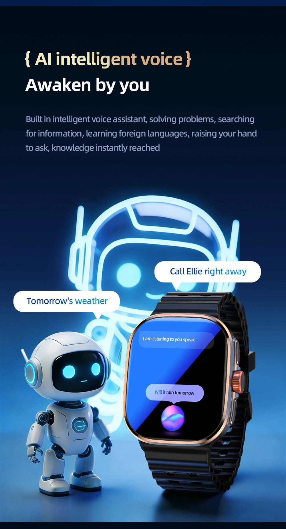 New Smartwatch 5G LTE  Android 13.0 2.29'' AMOLED Display Smart Watch With 800W Pull-out Camera Face/Fingerprint Unlock Sim Card