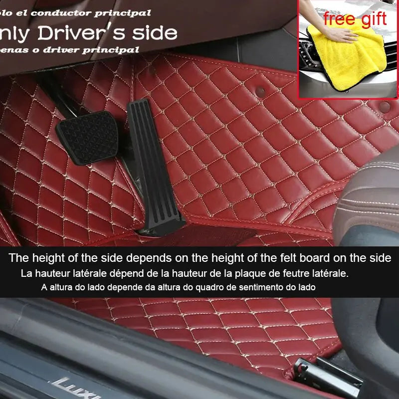 Luxury Leather Car Floor Mats for Hyundai Sonata DN8 MK8 2020-2022 – Full Set