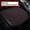 PU Leather Car Seat Cover Universal Minimalism Soft Seat Cushion Protective Cover with Storage Pocket Car Interior Accessories