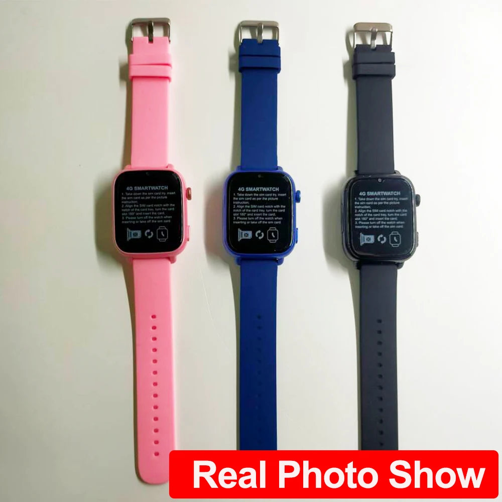 4G Kids Smart Watch – GPS, Video Call, SOS, Camera & Location Tracker