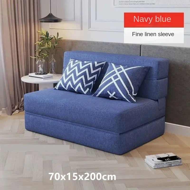 Folding Sofa Bed – Dual-Purpose Lazy Sofa with Anti-Fall Pad for Living Room & Bedroom