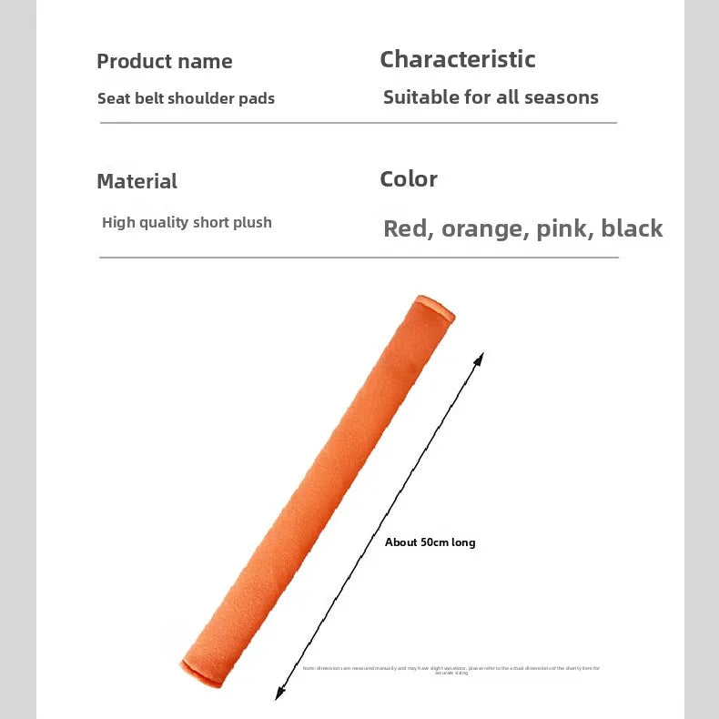 Car Seat Belt Shoulder Cover – Handmade Protective Neck & Shoulder Pad, Universal Fit