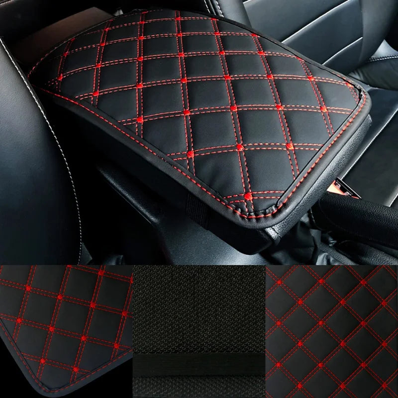 Universal Car Leather Armrest Mat – Waterproof Dust-Proof Storage Box Cushion Cover