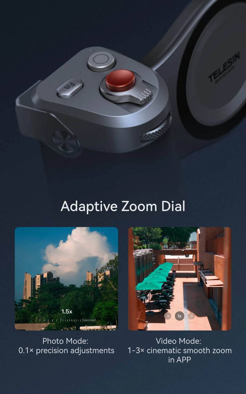 TELESIN Phone Camera Grip for IPhone17 Pro / Pro Max  with Phone Case Remote Shutter Handheld Handheld Photography Accessories