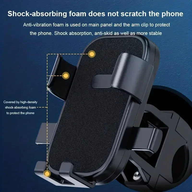 Bike Phone Holder Motorcycle Phone Holder 360° Rotating Adjustable Car Navigation Stand Outdoor Universal Phone Accessories